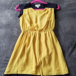 Yellow and Navy Dress